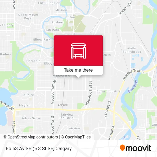 Eb 53 Av SE @ 3 St SE map