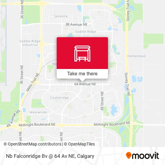Nb Falconridge Bv @ 64 Av NE map