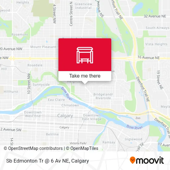 Sb Edmonton Tr @ 6 Av NE plan