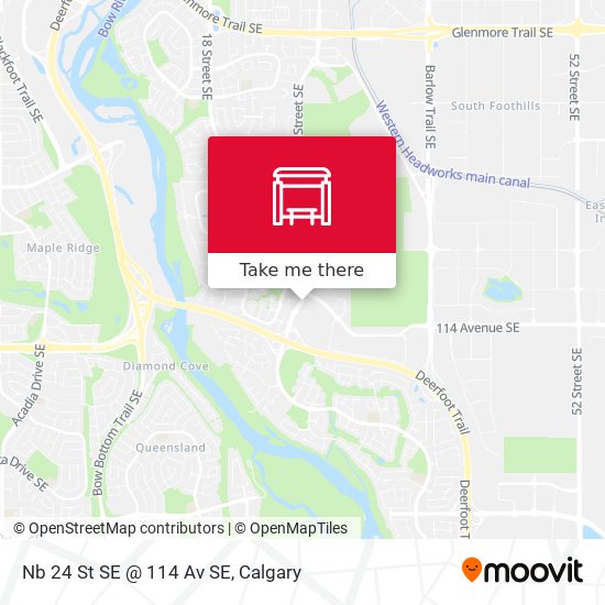 Nb 24 St SE @ 114 Av SE map