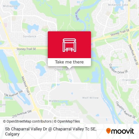 Sb Chaparral Valley Dr @ Chaparral Valley Tc SE map