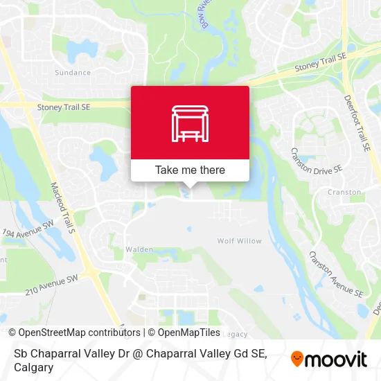 Sb Chaparral Valley Dr @ Chaparral Valley Gd SE map