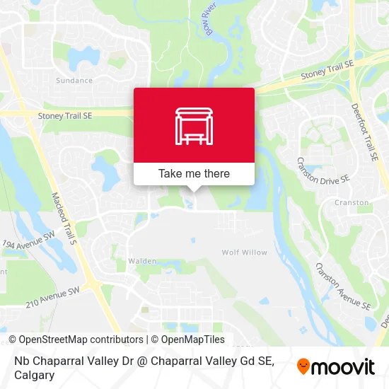 Nb Chaparral Valley Dr @ Chaparral Valley Gd SE map