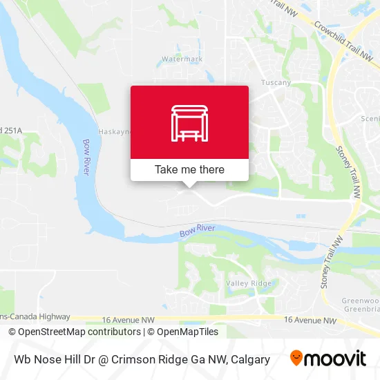 Wb Nose Hill Dr @ Crimson Ridge Ga NW map