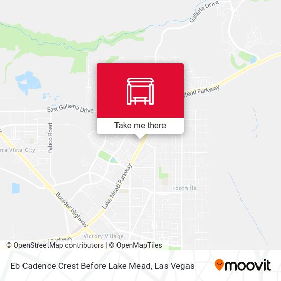 Eb Cadence Crest Before Lake Mead map