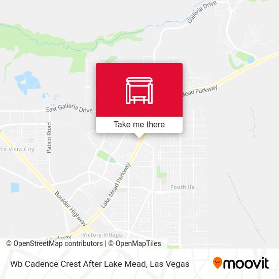 Mapa de Wb Cadence Crest After Lake Mead