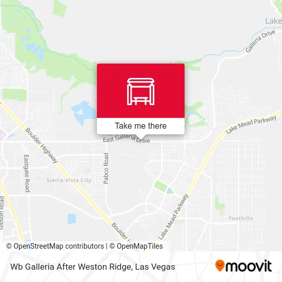 Wb Galleria After Weston Ridge map
