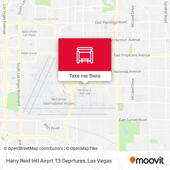 Mapa de Harry Reid Intl Airprt T3 Deprtures