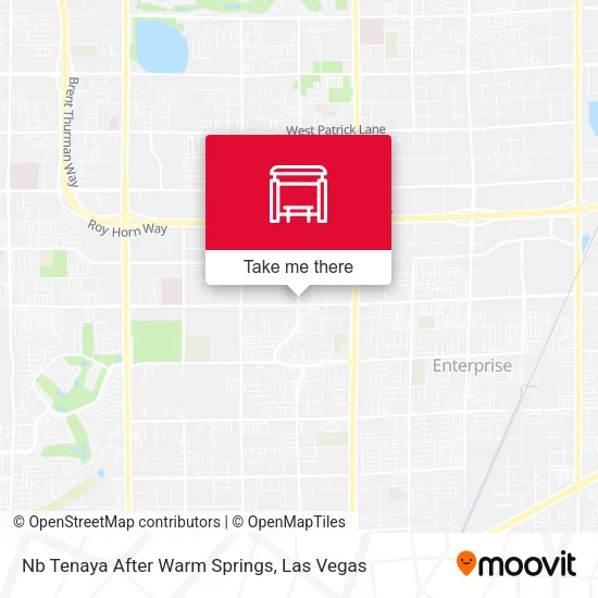 Mapa de Nb Tenaya After Warm Springs