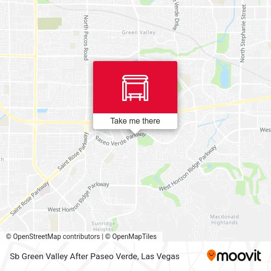 Mapa de Sb Green Valley After Paseo Verde