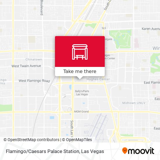 Flamingo / Caesars Palace Station map