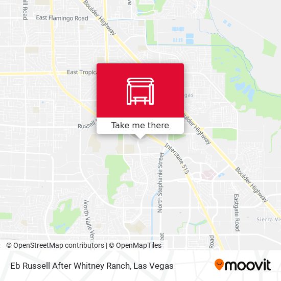 Eb Russell After Whitney Ranch map