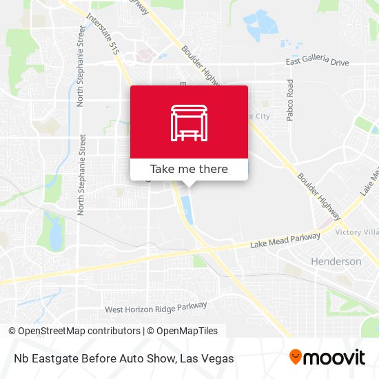 Mapa de Nb Eastgate Before Auto Show