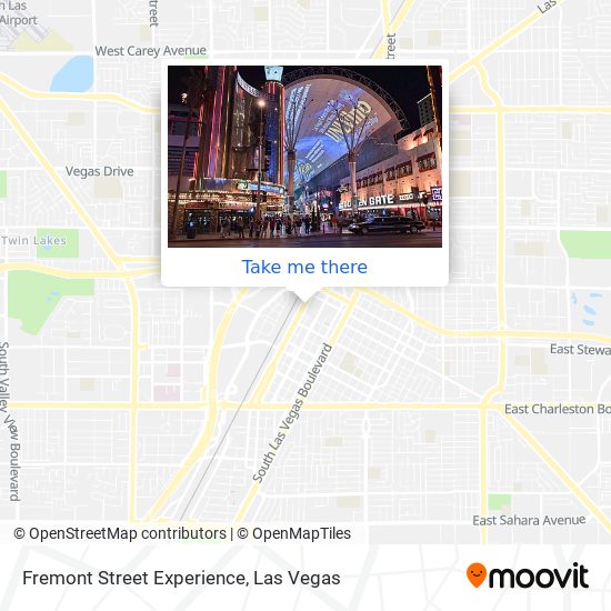 Fremont Street Experience map