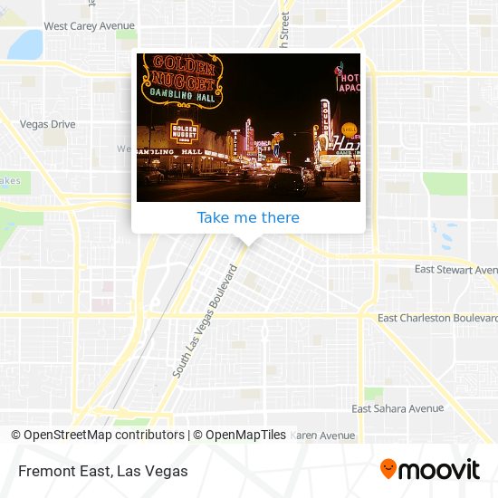 Fremont East map