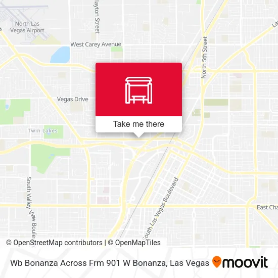 Wb Bonanza Across Frm 901 W Bonanza map