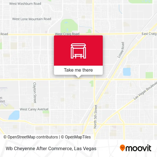 Mapa de Wb Cheyenne After Commerce