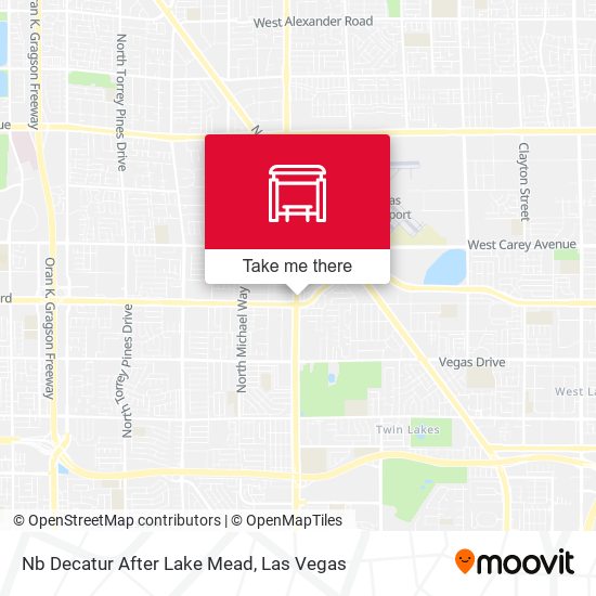 Mapa de Nb Decatur After Lake Mead