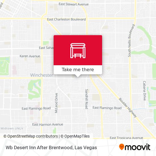 Mapa de Wb Desert Inn After Brentwood