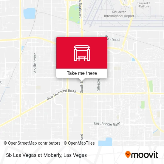 Sb Las Vegas at Moberly map