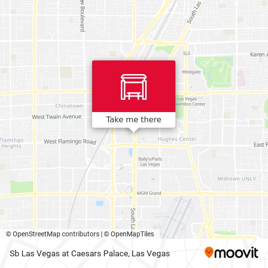 Sb Las Vegas at Caesars Palace map