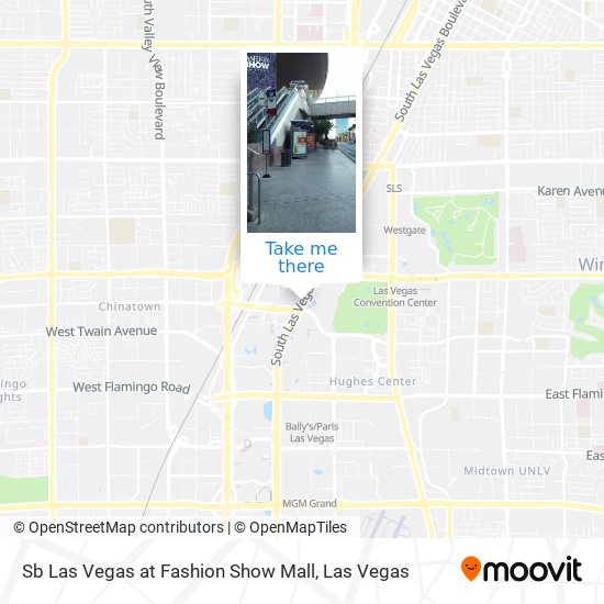 Sb Las Vegas at Fashion Show Mall map