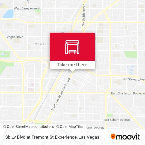 Sb Lv Blvd at Fremont St Experience map