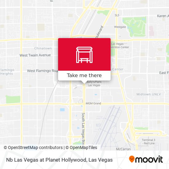 Mapa de Nb Las Vegas at Planet Hollywood
