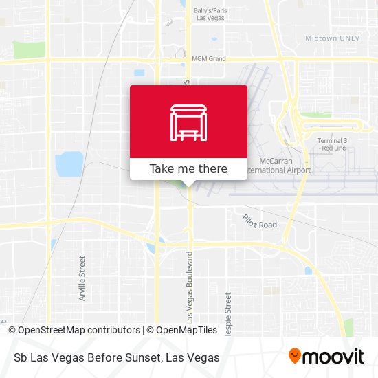 Sb Las Vegas Before Sunset map