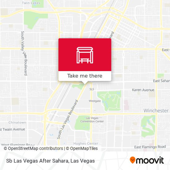 Mapa de Sb Las Vegas After Sahara