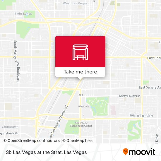 Sb Las Vegas at the Strat map