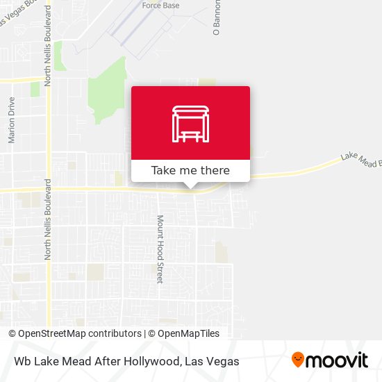 Mapa de Wb Lake Mead After Hollywood