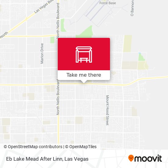 Mapa de Eb Lake Mead After Linn