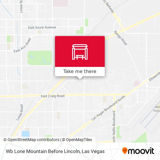 Mapa de Wb Lone Mountain Before Lincoln
