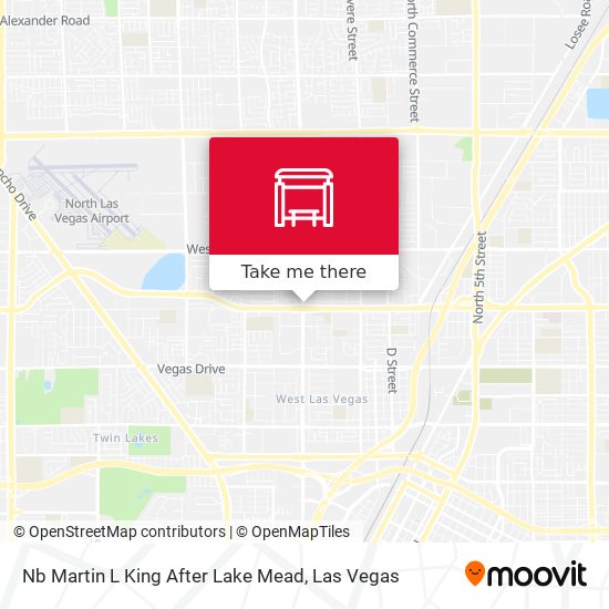 Mapa de Nb Martin L King After Lake Mead