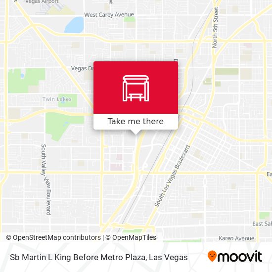 Sb Martin L King Before Metro Plaza map