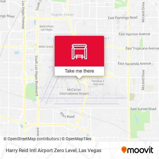 Mapa de Harry Reid Intl Airport Zero Level