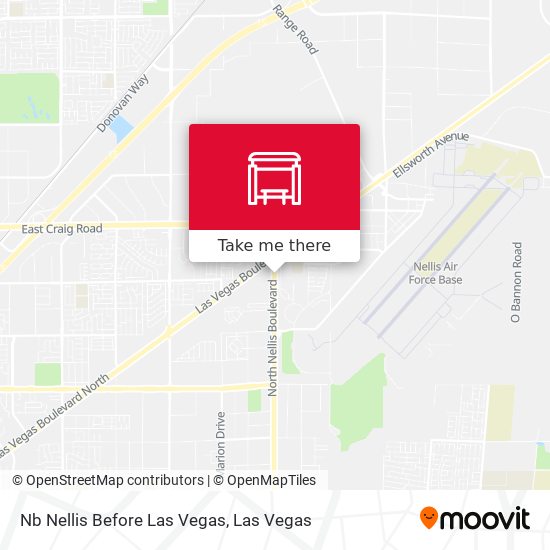 Mapa de Nb Nellis Before Las Vegas