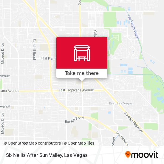 Mapa de Sb Nellis After Sun Valley