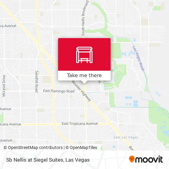 Mapa de Sb Nellis at Siegel Suites