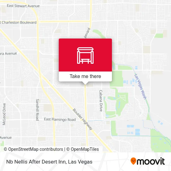 Mapa de Nb Nellis After Desert Inn
