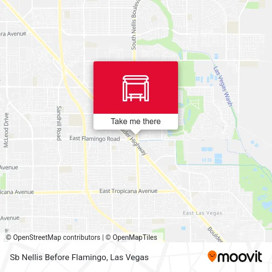 Mapa de Sb Nellis Before Flamingo