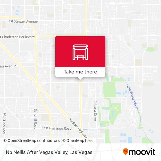 Mapa de Nb Nellis After Vegas Valley