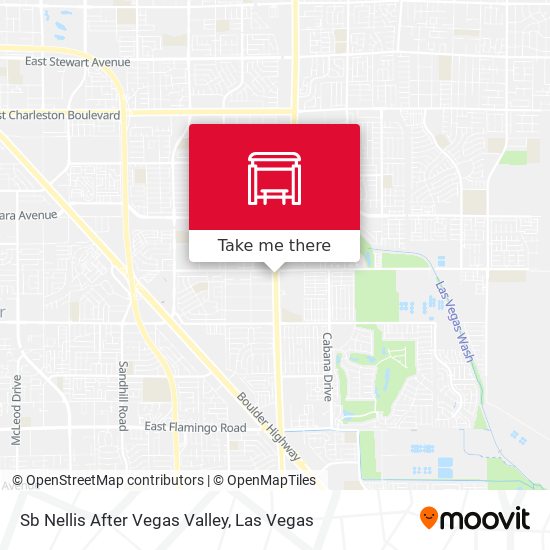 Mapa de Sb Nellis After Vegas Valley