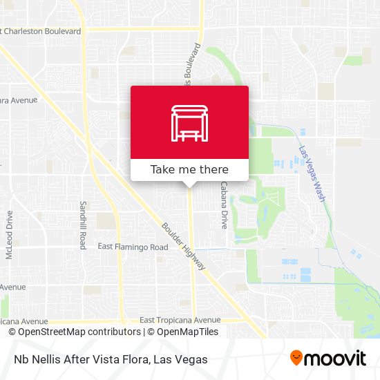 Mapa de Nb Nellis After Vista Flora