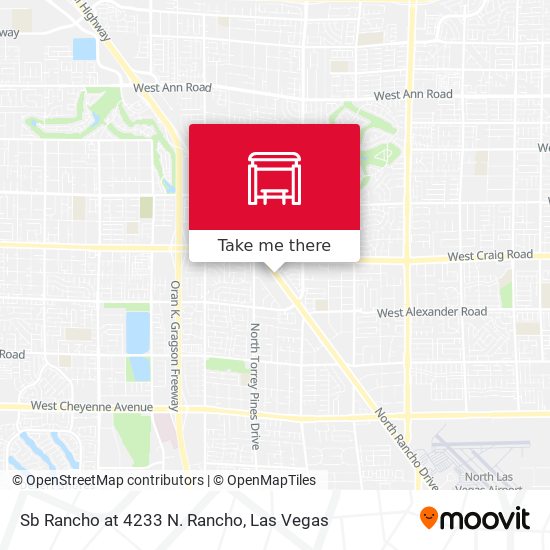 Sb Rancho at 4233 N. Rancho map