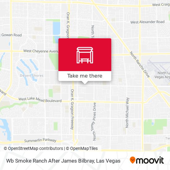 Mapa de Wb Smoke Ranch After James Bilbray