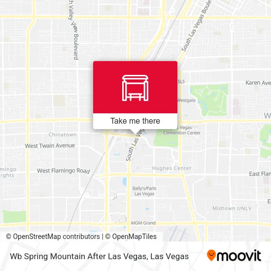 Mapa de Wb Spring Mountain After Las Vegas
