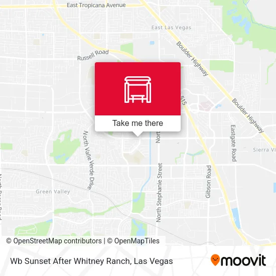 Mapa de Wb Sunset After Whitney Ranch