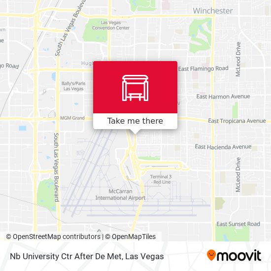 Mapa de Nb University Ctr After De Met
